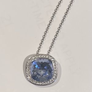 Swarovski Crystal Light Purple Pendant Neckalce